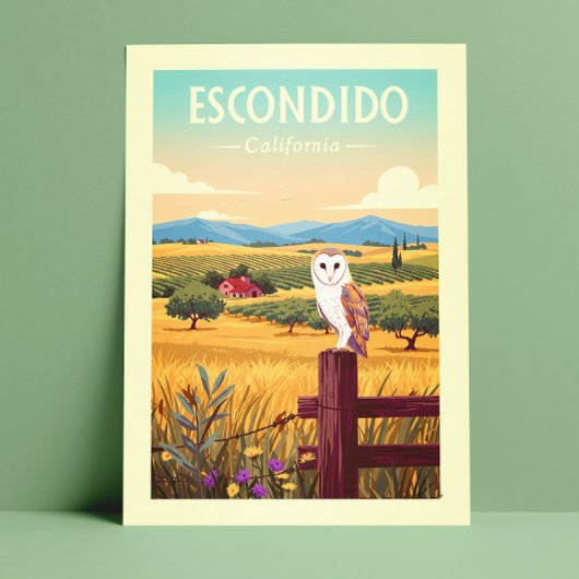 Vintage Escondido California ポストカード