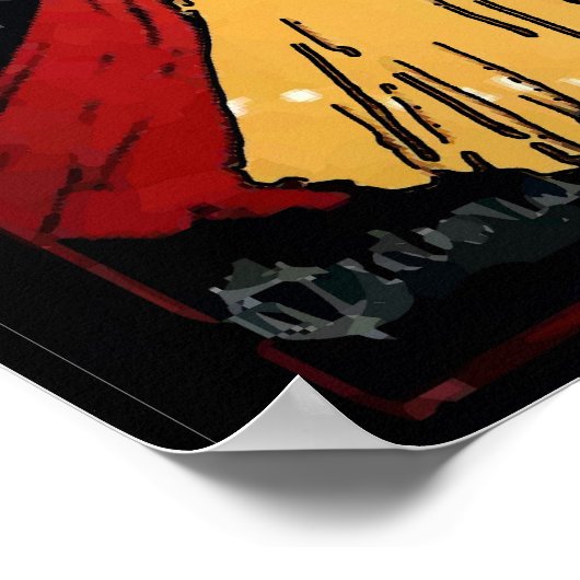 Vintage Espresso ポスター (角)