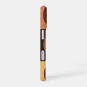 Vintage Espresso Bean Pattern iPhone 16ケース (右側面)