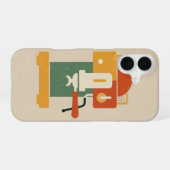 Vintage Espresso Machine iPhone 16ケース (裏面横)