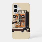 Vintage Espresso Machine iPhone 16ケース (裏面)