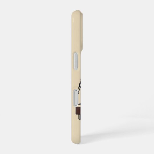 Vintage Espresso Machine iPhone 16ケース (右側面)