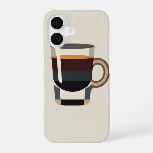 Vintage Espresso Shot iPhone 16ケース (裏面)