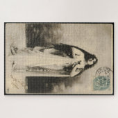Vintage Ethereal Goddess Postcard ジグソーパズル (横)