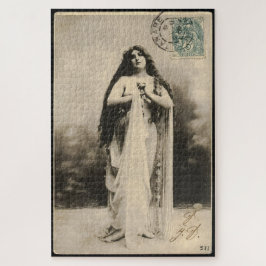 Vintage Ethereal Goddess Postcard ジグソーパズル