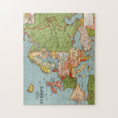 Vintage Europe 20th Century Bacon's Standard Map ジグソーパズル (縦)