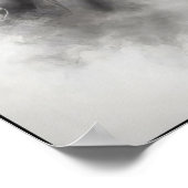 Vintage Evil Clown in Top Hat ポスター (角)