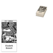 Vintage Ex Libris  Bookplate ラバースタンプ (押印)