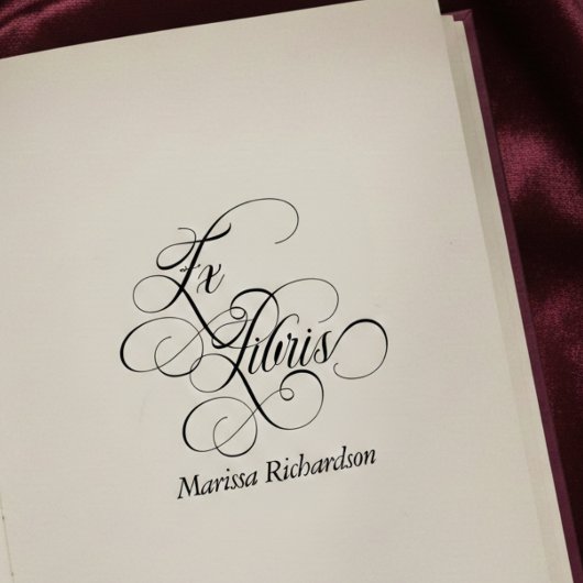 Vintage Ex Libris Personalized ラバースタンプ