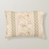 Vintage Faded Damask Floral Script  アクセントクッション (正面)