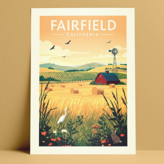 Vintage Fairfield California ポストカード