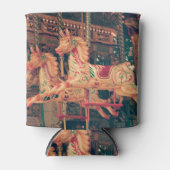 Vintage Fairground Carousel Horses 缶クーラー (正面)