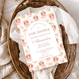 Vintage Fairy Baby Girl Baby Shower 招待状
