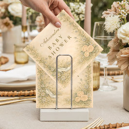 Vintage Fairytale Garden Baby Shower スタンダードカクテルナプキン