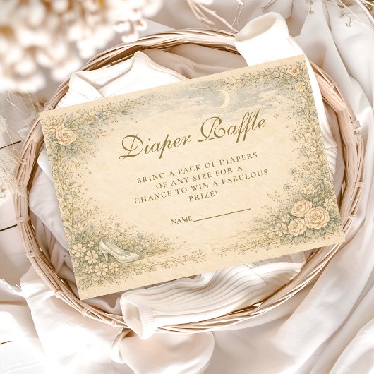 Vintage Fairytale Garden Diapper Raffle エンクロージャーカード