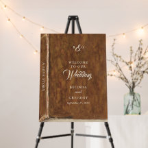 Vintage Fairytale Library Book Wedding Welcome