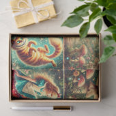 Vintage Fairytale Scene Alice Cheshire Cat 薄葉紙 (ギフト)