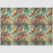 Vintage Fairytale Scene Alice Cheshire Cat 薄葉紙 (正面)