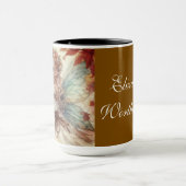 Vintage Fall Fairy with Autumn leaves  マグカップ (中央)