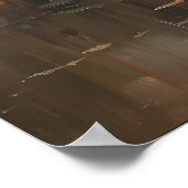 Vintage Fall Landscape Printable Art, Moody ポスター (角)