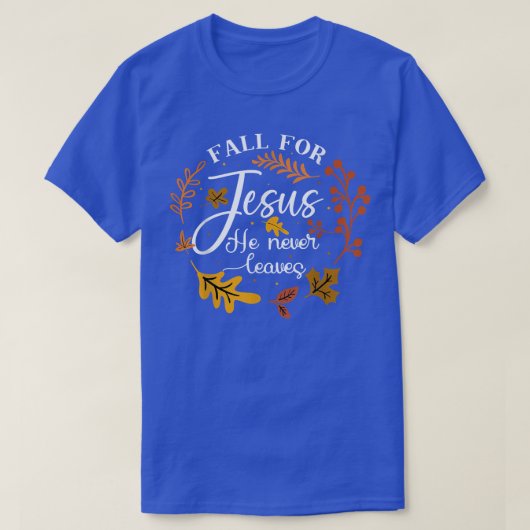 Vintage Fall Leaves Autumn Christian Saying Religi Tシャツ (デザイン正面)