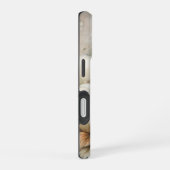 VINTAGE FALL PUMPKIN SCENE WITH FLOWERS iPhone 16ケース (右側面)