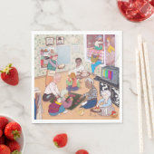 Vintage Family Art Napkin スタンダードランチョンナプキン (インサイチュ)