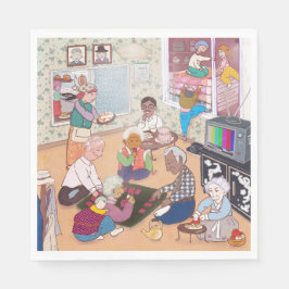 Vintage Family Art Napkin スタンダードランチョンナプキン