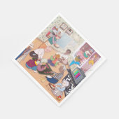 Vintage Family Art Napkin スタンダードランチョンナプキン (角)