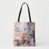 Vintage Family Art Tote Bag トートバッグ (正面)