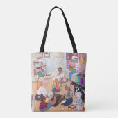 Vintage Family Art Tote Bag トートバッグ (裏面)