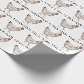 vintage Family Chicken Farm Business ラッピングペーパー (角)