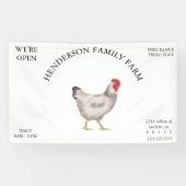 vintage Family Chicken Farm Business 横断幕 (横)