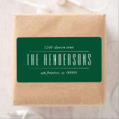 Vintage Family Name Emerald Green ラベル (インサイチュ)