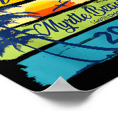 Vintage Family Vacation Myrtle-beach 2026 Matching ポスター (角)