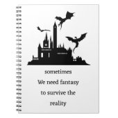 Vintage Fantasy  Dragon  ノートブック (正面)