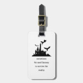 Vintage Fantasy Dragon ラゲッジタグ (正面縦)