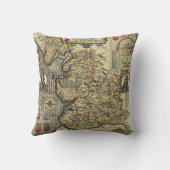 Vintage Fantasy Map Explorer Pillow クッション (裏面)