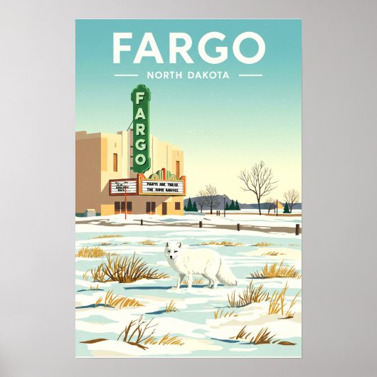 Vintage Fargo North Dakota ポスター (正面)