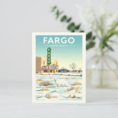 Vintage Fargo North Dakota ポストカード (スタンド正面)