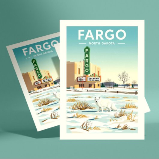 Vintage Fargo North Dakota ポストカード