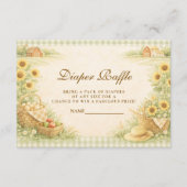 Vintage Farm Storybook Diapper Raffle エンクロージャーカード (正面)