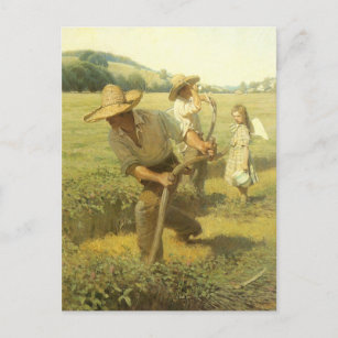 Vintage Farmers, Back to the Farm by NC Wyeth ポストカード
