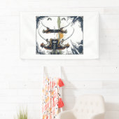 Vintage Father and Child Fishing Engraving Shirt D 横断幕 (インサイチュ)