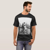 Vintage Father and Daughter Riding Bicycle – Nosta Tシャツ (正面フル)