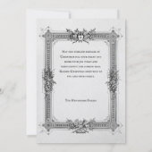 Vintage Father Christmas Portrait シーズンカード (裏面)