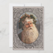 Vintage Father Christmas Portrait シーズンカード (正面)
