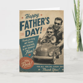 Vintage Father’s Day Card- Heartfelt Classic Card カード