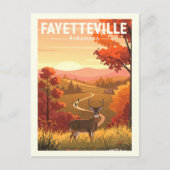 Vintage Fayetteville Arkansas ポストカード (正面)