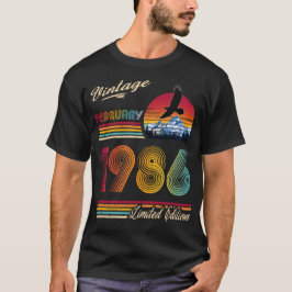 Vintage February 1986 40th Birthday 40 Years bday Tシャツ